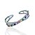 Bracelete Folheado Ouro 18k e Prata 925 Navetes Cravejados - Imagem 4