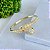 Bracelete Folheado Ouro 18k e Prata 925 Inspired Serpente Cravejado - Imagem 1