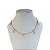 Choker Folheada Ouro 18k Ponto de Luz Triângulos - Imagem 1