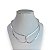 Choker Dupla Folheada Prata 925 Fita Laminada - Imagem 1