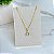 Colar Folheado Ouro 18k Ponto de Luz Redondo - Imagem 1