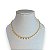 Choker Folheada Ouro 18k e Prata 925 Corações - Imagem 1