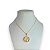 Colar Folheado Ouro 18k e Prata 925 Cápsula Nossa Senhora Cristais - Imagem 1
