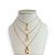 Colar Folheada Ouro 18k e Prata 925 Letra Inicial - Imagem 1