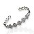 Bracelete Folheado Ouro 18k e Prata 925 Inspired Trevos Cravejados - Imagem 2