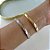 Bracelete Folheado Ouro 18k e Prata 925 Inspired Cravejado - Imagem 4