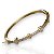 Bracelete Folheado Ouro 18k e Prata 925 Inspired Trevos Cravejados - Imagem 1