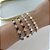 Bracelete Folheado Ouro 18k e Prata 925 Inspired Trevos Cravejados - Imagem 5