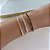 Bracelete Folheado Ouro 18k e Prata 925 Strass - Imagem 4