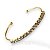 Bracelete Folheado Ouro 18k e Prata 925 Strass - Imagem 1