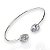 Bracelete Folheado Ouro 18k e Prata 925 Gotas Cristal - Imagem 2