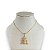 Colar Folheado Ouro 18k e Prata 925 Inspired Urso Cravejado - Imagem 1