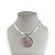 Choker Folheada Ouro 18k e Prata 925 Fita Laminada Pai Nosso Strass - Imagem 2