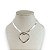 Choker Folheada Ouro 18k e Prata 925 Fita Laminada Coração Strass - Imagem 3