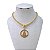 Colar Folheado Ouro 18k Cordão Baiano Nossa Senhora Cravejada - Imagem 1