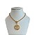 Colar Folheado Ouro 18k Correntaria Medalha Cruz Cravejada - Imagem 1
