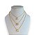 Colar Folheada Ouro 18k e Prata 925 Letra Inicial Cravejada - Imagem 1