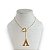 Colar Folheada Ouro 18k e Prata 925 Letra Inicial Gravatinha - Imagem 3