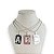 Colar Folheada Ouro 18k e Prata 925 Letra Inicial Placa - Imagem 2