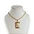 Colar Folheada Ouro 18k e Prata 925 Letra Inicial Placa - Imagem 3