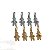 Pingente Folheado Ouro 18k e Prata 925 Filho Penduricalho Cravejado - Imagem 2