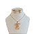 Conjunto Folheado Ouro 18k e Prata 925 Inspired Urso Cravejado - Imagem 1
