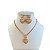 Conjunto Folheado Ouro 18k e Prata 925 Riviera Coração Cravejado - Imagem 1