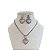 Conjunto Folheado Ouro 18k e Prata 925 Riviera Coração Cravejado - Imagem 2