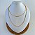 Choker Dupla Folheada Ouro 18k e Prata 925 Aro Riviera - Imagem 1