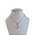 Colar Folheado Ouro 18k Trevo Cristal - Imagem 2