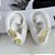 Trio Brincos Folheado Ouro 18k Trevo - Imagem 3