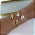 Bracelete Folheado Ouro 18k e Prata 925 Gota Dupla - Imagem 3