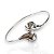 Bracelete Folheado Ouro 18k e Prata 925 Gota Dupla - Imagem 2