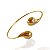 Bracelete Folheado Ouro 18k e Prata 925 Gota Dupla - Imagem 1