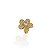 Berloque Charm Folheado Ouro 18k e Prata 925 Flor Cravejada - Imagem 2