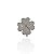 Berloque Charm Folheado Ouro 18k e Prata 925 Trevo Cravejado - Imagem 4