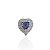 Berloque Charm Folheado Ouro 18k e Prata 925 Coração Cristal Cravejado - Imagem 11