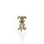 Berloque Charm Folheado Ouro 18k e Prata 925 Cachorro Cravejado - Imagem 3