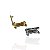 Berloque Charm Folheado Ouro 18k e Prata 925 Cachorro Cravejado - Imagem 2