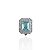 Berloque Charm Folheado Ouro 18k e Prata 925 Quadrado Cristal Cravejado - Imagem 5