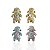 Berloque Charm Folheado Ouro 18k e Prata 925 Menina Cravejado - Imagem 1