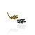 Berloque Charm Folheado Ouro 18k e Prata 925 Menino Cravejado - Imagem 2