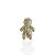 Berloque Charm Folheado Ouro 18k e Prata 925 Menino Cravejado - Imagem 4