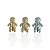 Berloque Charm Folheado Ouro 18k e Prata 925 Menino Cravejado - Imagem 1