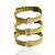 Pulseira Folheada Ouro 18k e Prata 925 Charm Letra Inicial Cravejada - Imagem 1