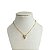Colar Folheado Ouro 18k e Prata 925 Coração Cravejado - Imagem 1