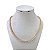 Colar Folheado Ouro 18k e Prata 925 Riviera Cravejada - Imagem 1