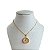 Colar Folheado Ouro 18k e Prata 925 Cápsula Espírito Santo Cristal - Imagem 1