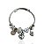 Bracelete Bijuteria Prata Espiral Coração Strass Inspired Pandora - Imagem 1