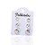 Trio Brincos Folheado Ouro 18k e Prata 925 Redondo - Imagem 4